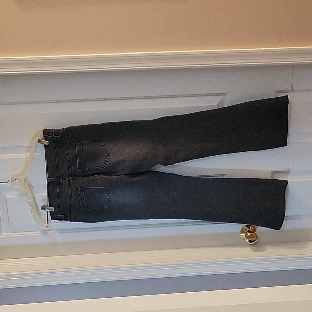 Diane Gilman grey jeans 4 Petite - Picture 3 of 8